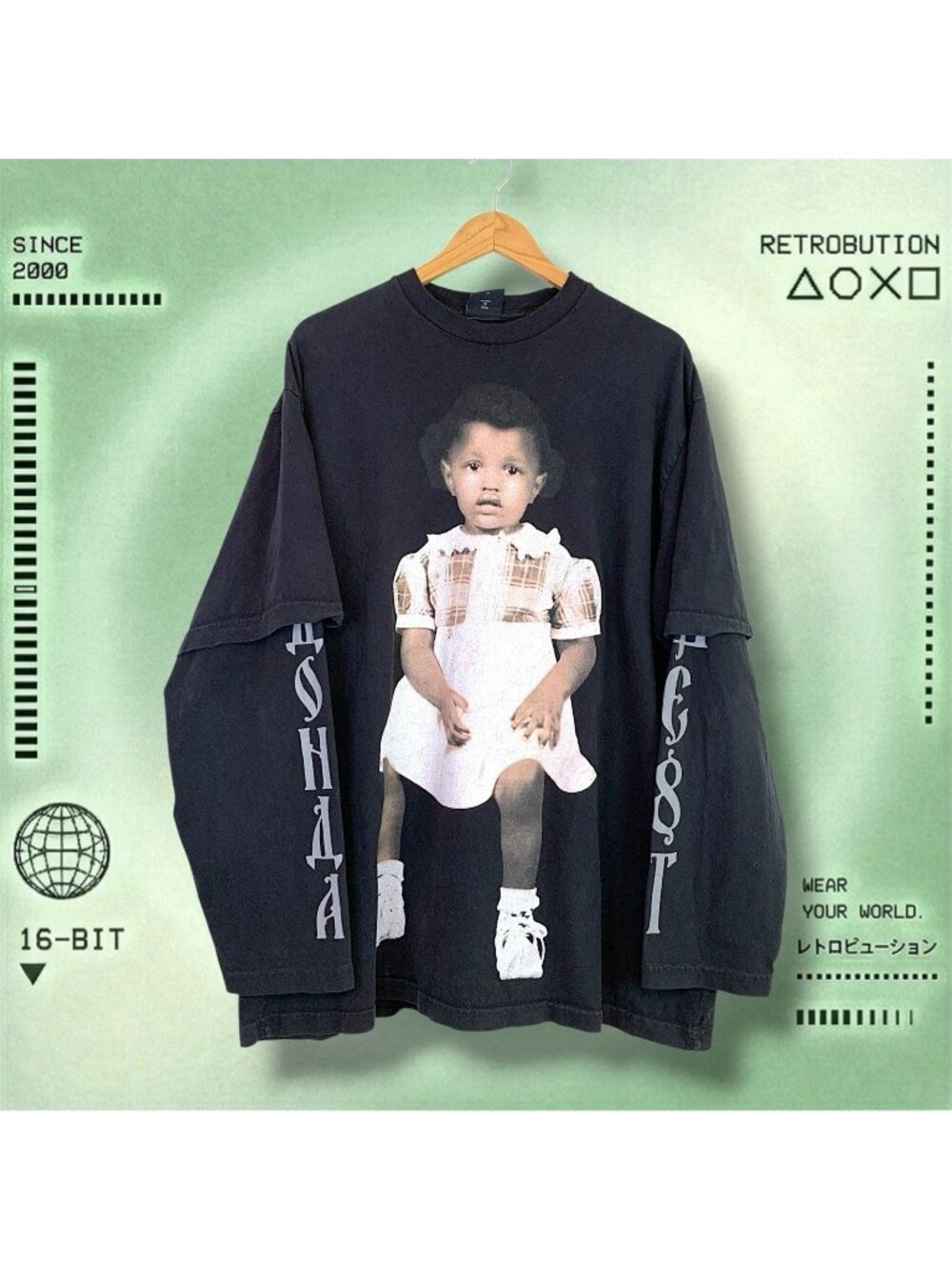 Rare Kanye Chicago Donda Listening Party Long Sleeve Shirt Black Size XL